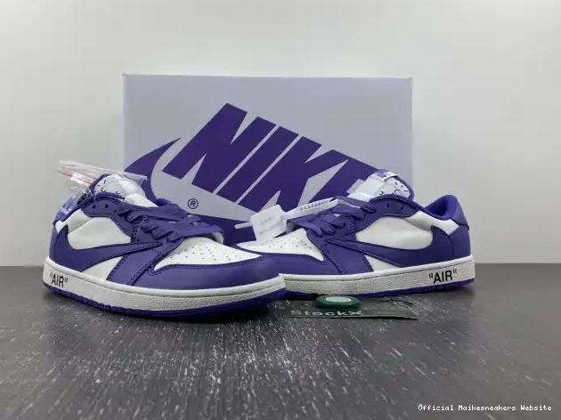 Official Maikesneakers DM7890-386 OFF-WHITE 1 JORDAN SCOTT TRAVIS CUSTOM X AIR X 0404